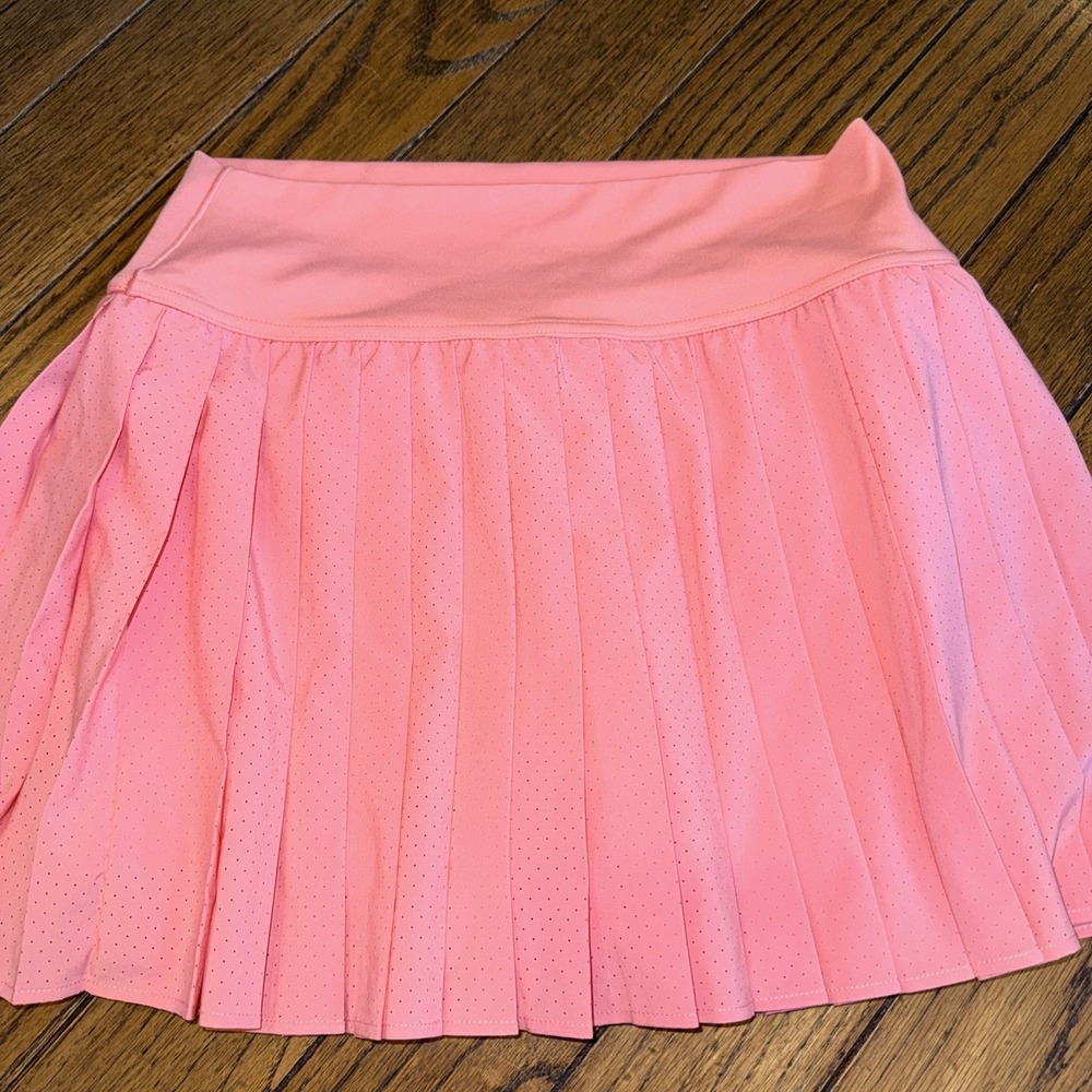 Offline By Aerie All Aces Pleated Tennis Skort in Pink Size Small